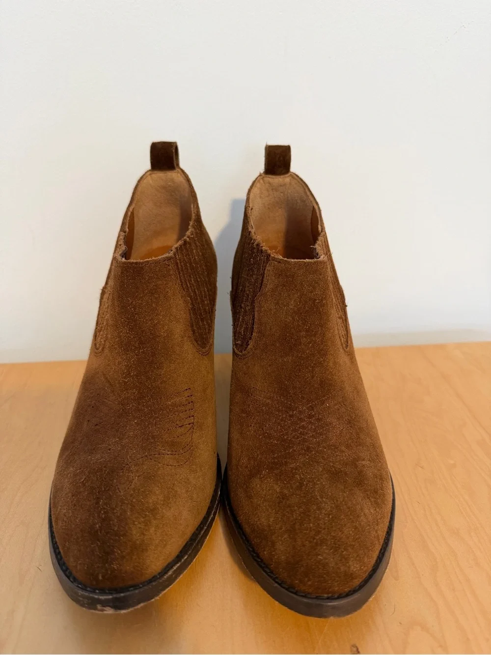 Frye Brown Suede Ankle Booties